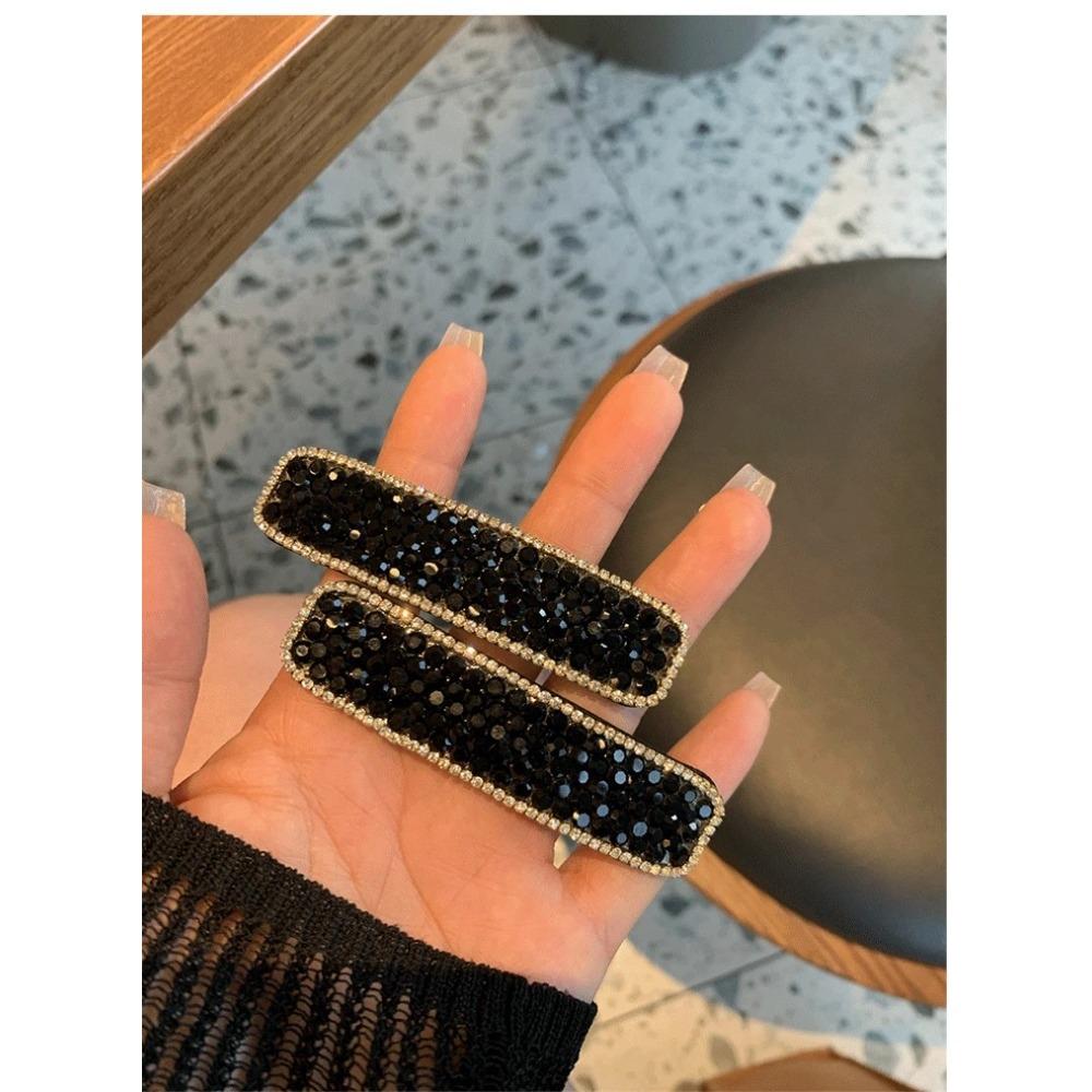 Красивые блестящие шпильки со стразами, креативные прямоугольные заколки для волос, женские аксессуары для волос