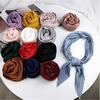 New Fashion Women Decoration Fashion Silk Satin Handkerchief Small Neck Scarf Square Scarf