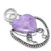 Lepidolite Stone Gemstone Handmade 925 Sterling Silver Gift Pendant 2.25" E3h51
