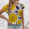 Женская футболка большого размера с коротким рукавом и круглым вырезом, футболка с ретро-цветочным узором, модная повседневная женская элегантная удобная футболка