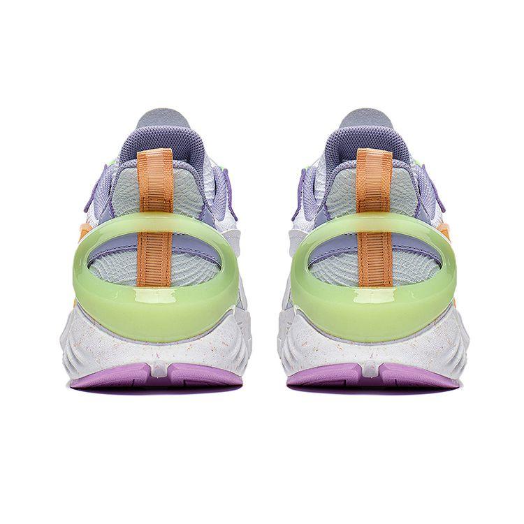 Li-Ning Cloud Shock Absorbing Прочные Легкие Дышащие Нескользящие Повседневные Туфли Детские Туфли Синие Белые YKCT086-2