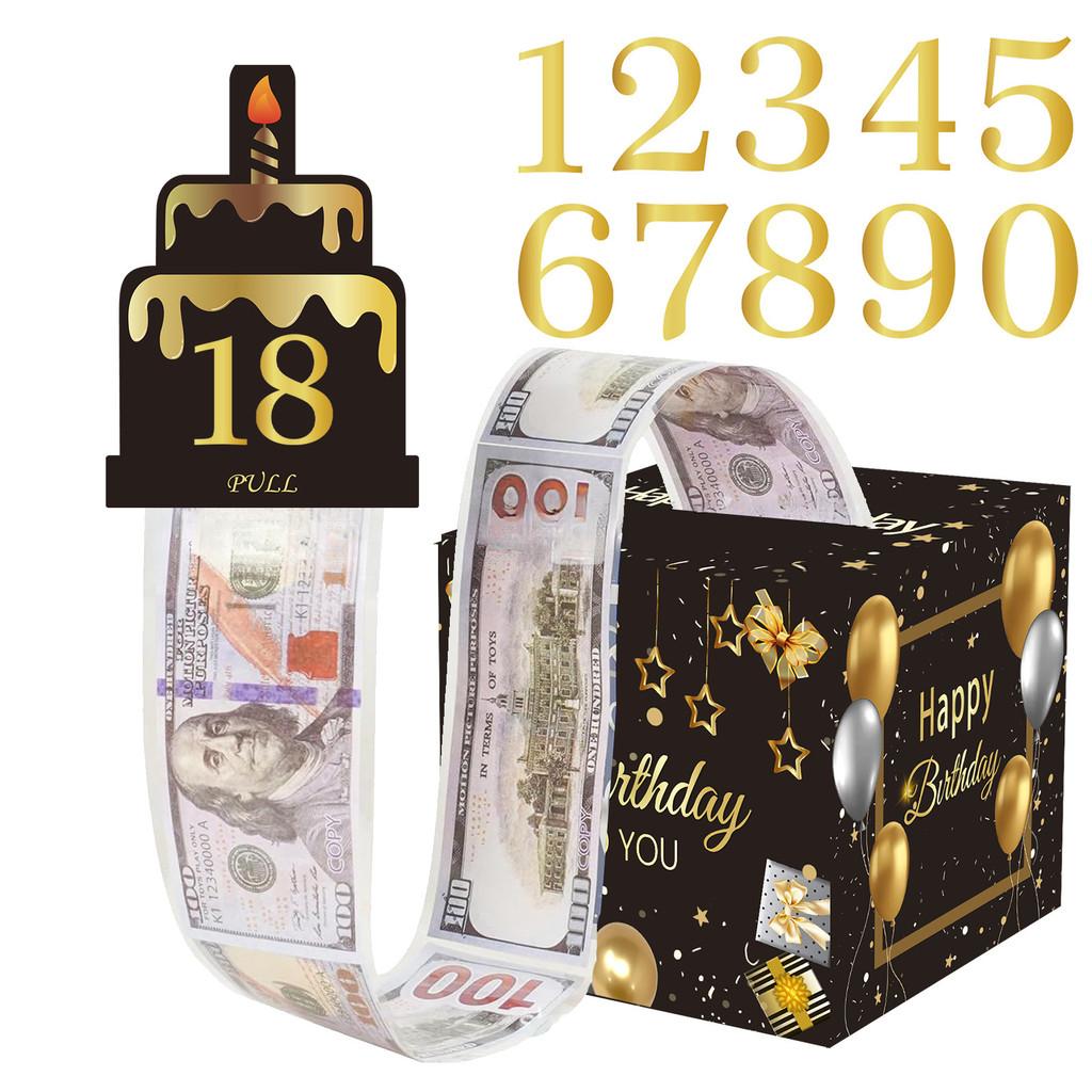 Decor Scene Birthday Props With Elegant Black Gold Finish For Gift Celebrations