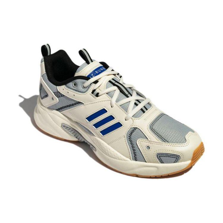 adidas Neo JZ Runner Тканевые Ретро Слипоустойчивые Прочные Низкие Повседневные Кроссовки Унисекс Белый Синий GW7247