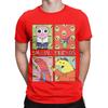 Smiling Friends Art Character Grid Funny Cartoon Funny 100 Cotton TShirt Smiling Friends Season 2 Tops Tees For Unisex