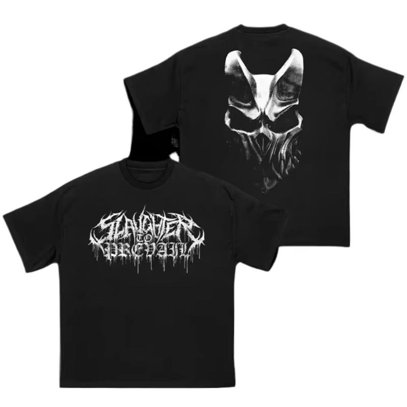 Mental SLAUGHTER TO PREVAIL T-shirt Mens Women Russia Rock Short Sleeve Tshirt Graphic Tee-shirt Oversize Streetwear Shirts