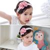 Детская повязка на голову с кружевными бантиками и цветами для новорожденных, повязки для волос для девочек, детский тюрбан, детские аксессуары для волос