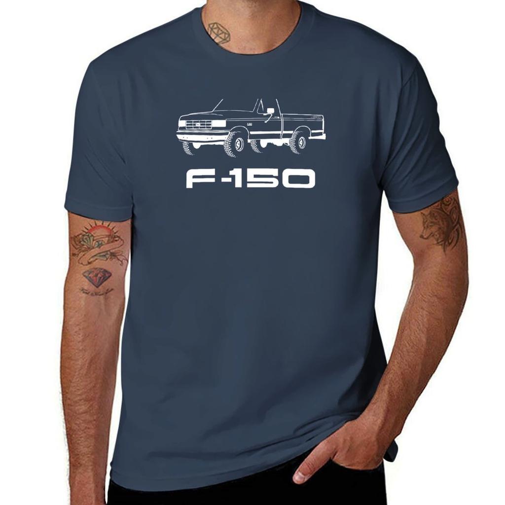 1897-1991 F150 white print T-Shirt Active Wear Sports T-Shirt for Unisex