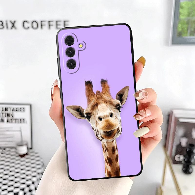Мягкий чехол для телефона с узором Жираф для Samsung A17 A37 A57 A16 A26 A36 A56 A15 A25 A35 A55 A14 A24 A34 A54 A13 A23 A33 A53 A