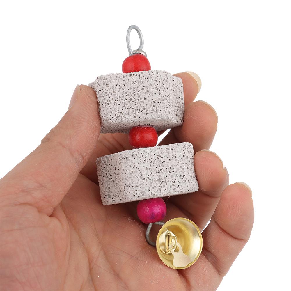Home Tearing Pet Supplies Chewing Mineral Parrot Grinding Stone Bird Chew Toy Hanging Block