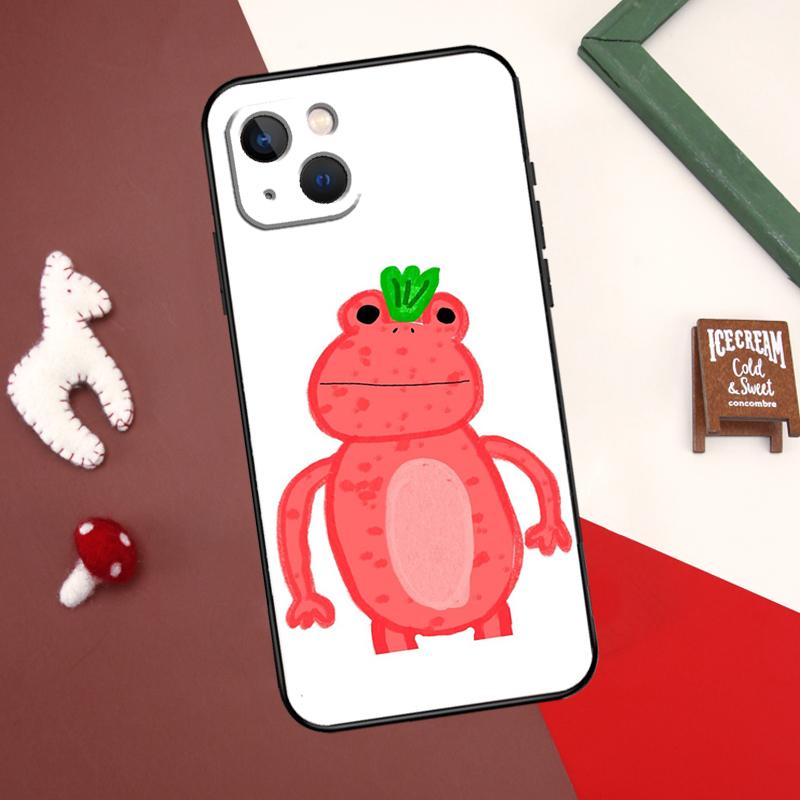 Чехол Cottagecore Fruit Strawberry Frog для iPhone X XR XS Max 12 13 Mini 7 8 Plus SE 2020 11 12 13 14 15 Pro Max задняя крышка