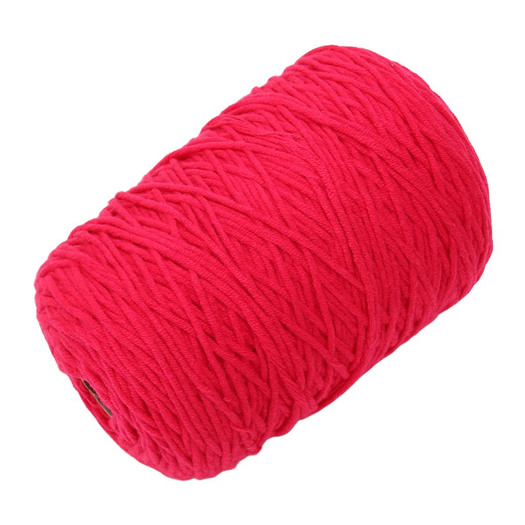 Tufting Yarn 437yd Long 0.2in Wide Soft Cotton Polyester Shrink Resistant Rug Making Yarn for Handicraft DIY Weaving