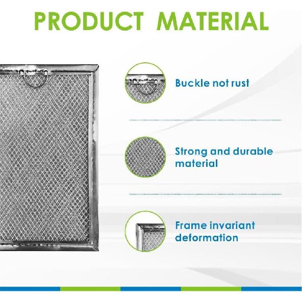 Замена воздушного фильтра, Жироулавливающий фильтр для микроволновой печи для моделей GE WB06X10359 и WB06X10309 (Размер 7,64x5,12x0,16 дюйма 1 шт.) MAF-04