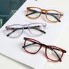 Glasses 917 Retro Color Round Rivet Small Frame Hawksbill Leg Flat Mirror