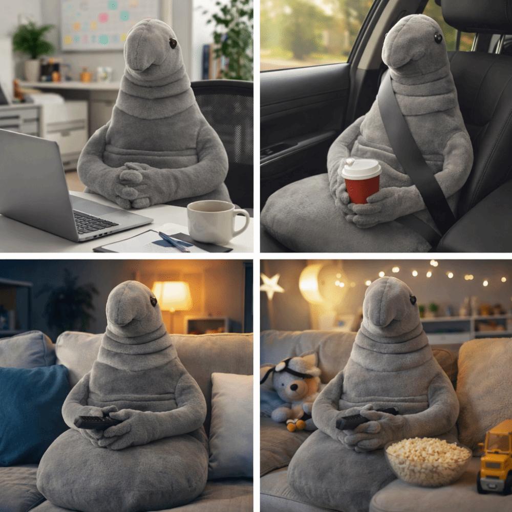 20cm/35cm/45cm Alien Plush Doll The Russian Zhdun Plush Statue Doll Monster Plush Toy  Holiday Gift