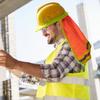 2X UV Curtain Reflective Neck Protector Sunscreen Construction Site Construction Engineering Labour Safety Helmet Sunshade Cover