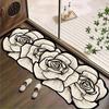 Premium Luxury Flower Shape Carpet Bathroom Mat Waterproof Non-slip Kitchen Rug Carpet Door Mat Welcome Mat Home Decorati