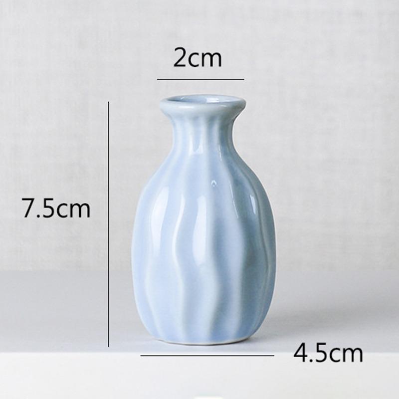 Мини-ваза для цветов, домашняя цветочная композиция, гостиная, керамическая в скандинавском стиле, домашний декор, орнамент