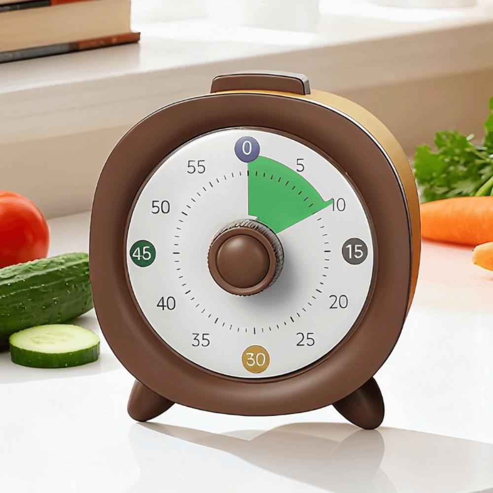 Ultra Silent Visual Timer Round/Square Kitchen Timer Countdown Alarm Clock  Kids Children Reminder