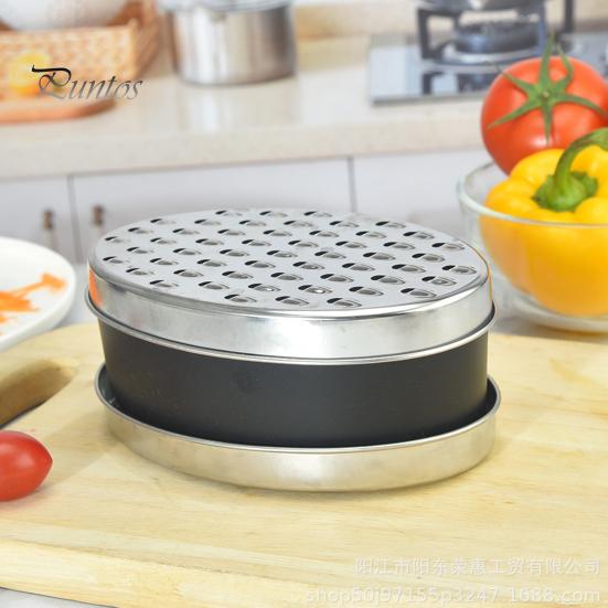 Легкая подготовка продуктов с помощью терки-слайсера для сыра с контейнером, многофункционального стального ножа для картофеля, безопасного для посудомоечной машины, для овощей