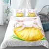 Cartoon Cute Dog/Rabbit Bedding Set Nordic King Single Twin 90/135/150 Bed Cover 240×220 Duvet Cover For Girl Boy Kid Teens Gift