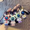 6cm Cartoon Lightning Bear Keychain Cute Astronaut Bear Doll Keyring Bag Pendant Couple Car Keyholder Creative Bag Charm Accessories ADM