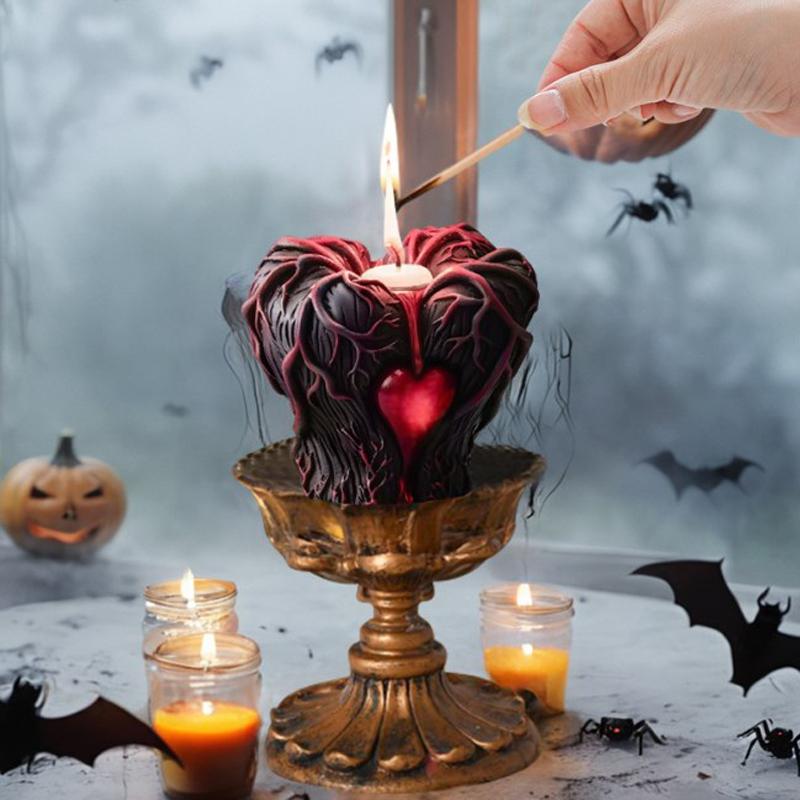 Формы для свечей в форме сердца Формы для свечей на Хэллоуин 3D Формы для поделок своими руками из смолы Новые