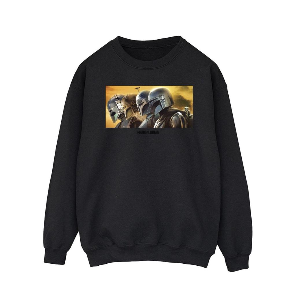 Star Wars Mens The Mandalorian Painted Group Sweatshirt