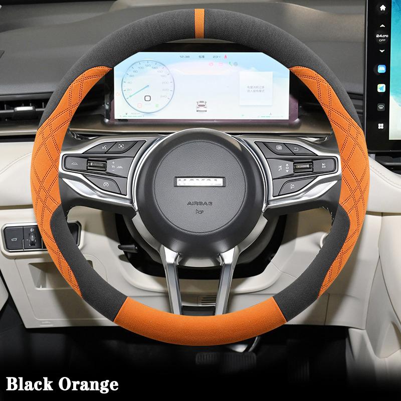 Замшевая накладка на руль автомобиля для Haval H6 2011 2012 2013 2014 2015-2026 Ультратонкая Антискользящая Влагопоглощающая Автоаксессуары