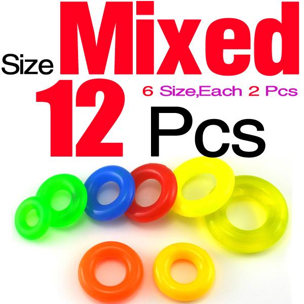 MNFT 12 Pcs/Lot All Sizes Soft Flexible Gel Rubber Float Stopper Fishing Rod Clip Stop Tackle O Rings Ring Anti-skid Pole Sleeve