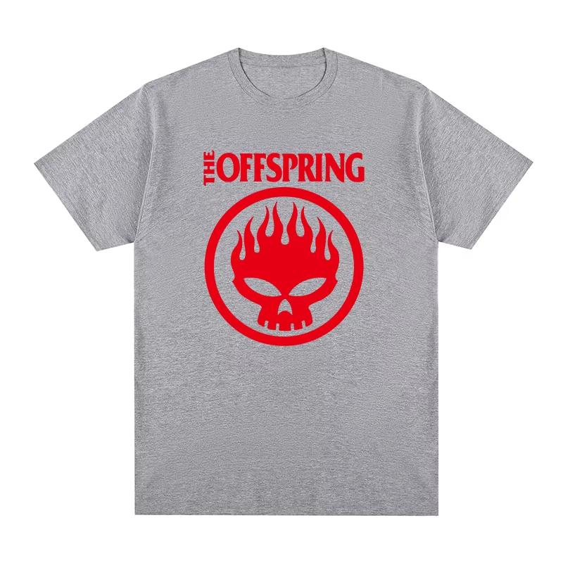 Men's & Women's New T‑Shirt with The Offspring Flame Skull Punk Band Graphic Print Women And Men T-shirt
