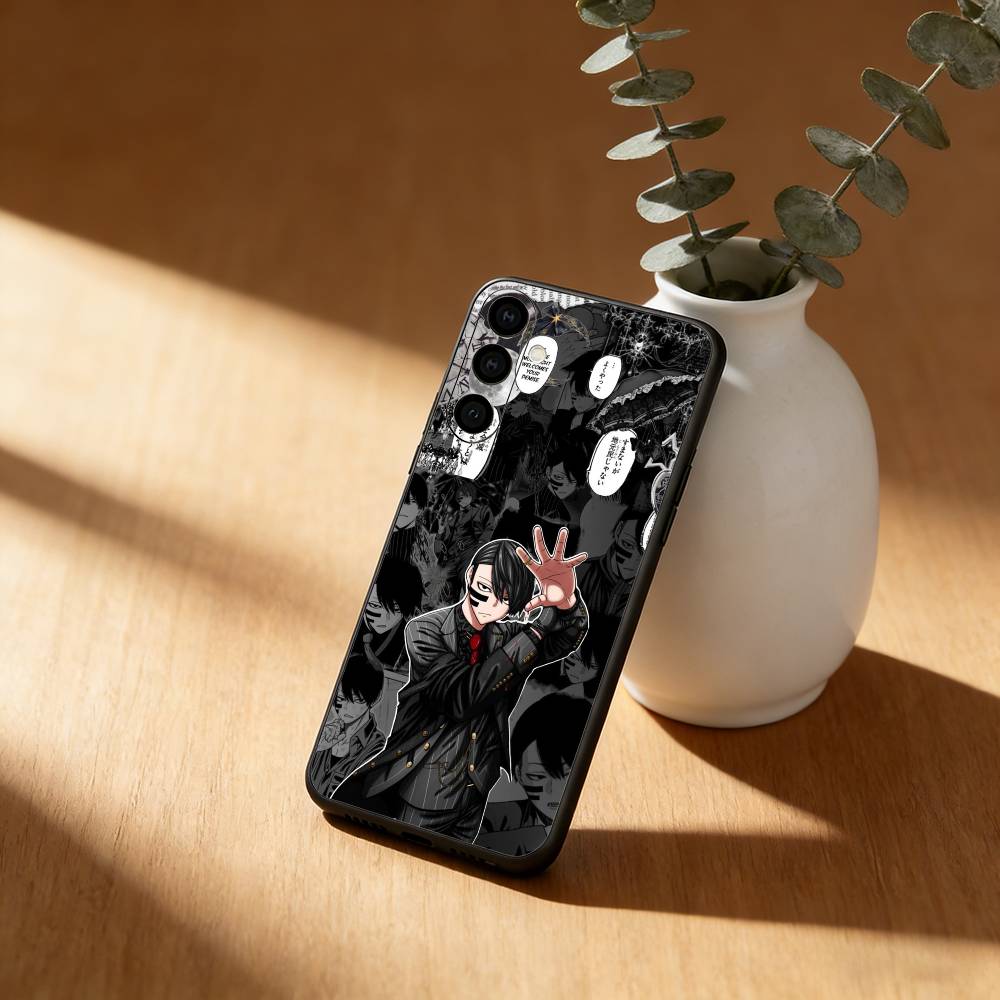 Аниме Чехол для телефона T-Tougen A-Anki для Samsung Galaxy A13, 21s, 22, 31, 32, 52, 53, 71, 72, 73, Мягкий Черный Чехол