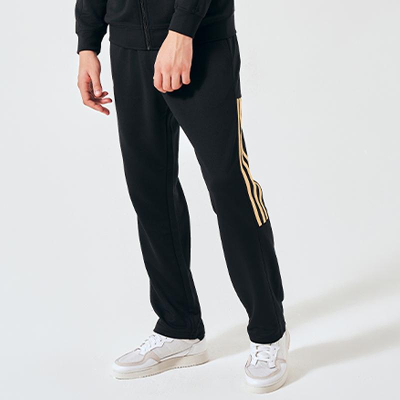 adidas Повседневные штаны для тхэквондо, унисекс, черные с золотым