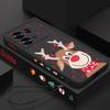 Милый Рождественский Лось Принт Шнурок Чехол для Телефона Для Xiaomi Redmi Note 14 13 12 Pro Note 13 14 Pro Plus 5G 13 13C 4G 11 10 Pro Силиконовый Чехол