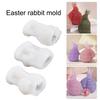 Силиконовая форма для свечей, 3D-форма в форме пасхального кролика, сделай сам, изготовление рукоделия, эпоксидное литье, форма для мыла, ароматическая свеча, принадлежности для рукоделия