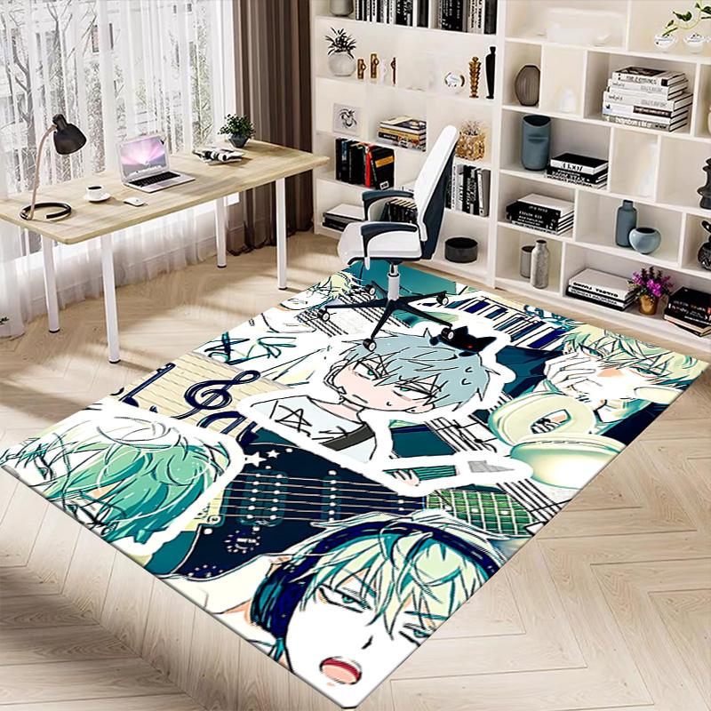Music Emotions Carpet For Playroom Bedroom Living Room Sofa Home Decorkids Game Area Rug Nonslip Floor Mat