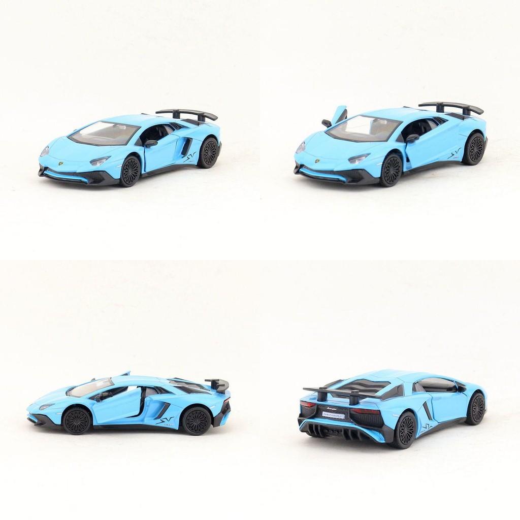 Модель автомобиля Lamborghini Aventador из сплава 1:36 С контролем инерции Для коллекционеров