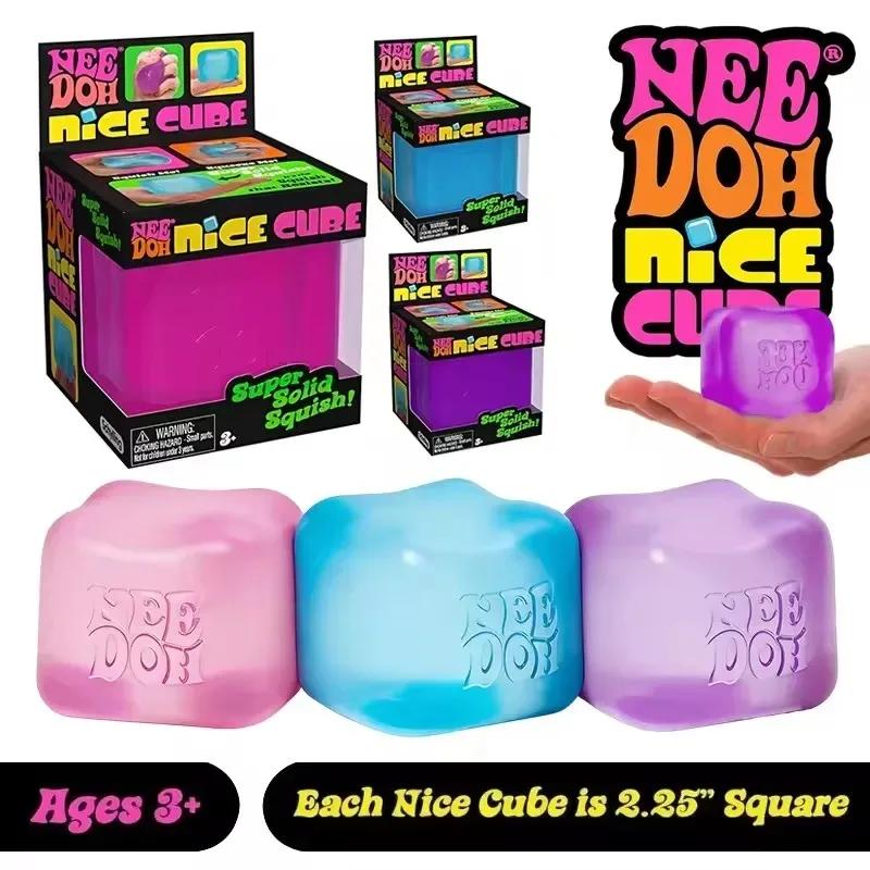 6.18 Новый Сквиши Schylling Needoh Nice Cube Сенсорная Игрушка Анти-Стресс Снятие Стресса Пазл Снятие Давления Сувенир для Детей