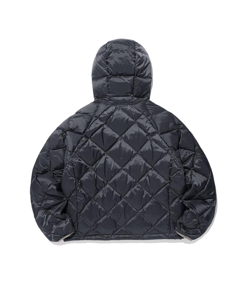 NICEGHOSTCLUB Hooded Light Down Jacket_Charcoal(Ng2Gwub900A)