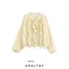 Araltay New Arrival Fashion Style Women's Fashion All-Match Romantic Style Laminated Decoration Shirt 3897165