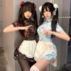 Chinese Lolita Chef & Maid Apron Cosplay Cheongsam Dress Set