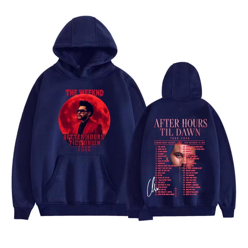 Hot Sale The Weeknd After Hours Til Dawn 2026 Tour Sweatshirts Men Women Harajuku Vintage Printed Sweatshirt Hip Hop Streetwear Oversized Hoodie