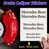 CRN1 6pcs Car Caliper Sticker Wheel Hub Decals Decoration For Mercedes Benz AMG W203 W206 W220 W205 W211 W212 W201 W210 W108 W168