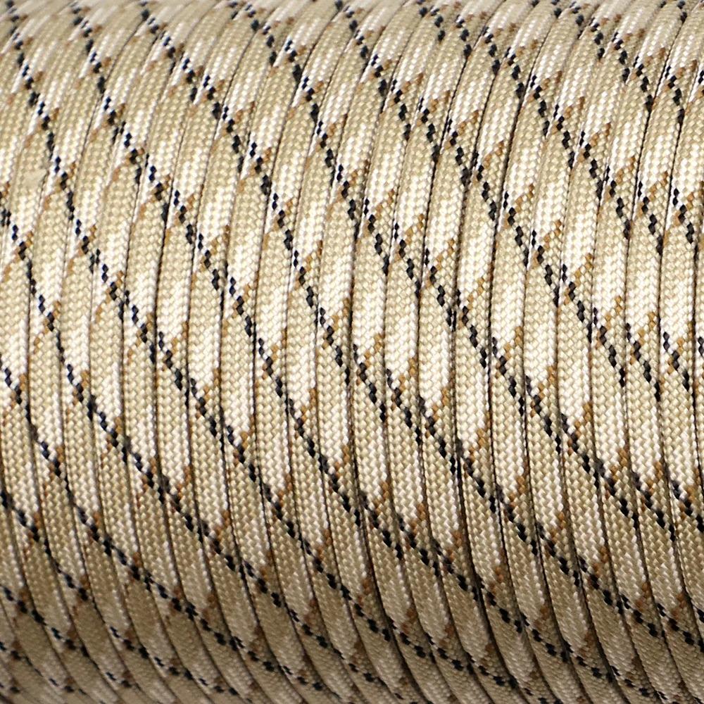 7-Cores 550 Paracord Rope 5 15 30 M Dia.4mm Cord For Outdoor Camping Survival Lanyard Parachute Hiking Tent Accessories