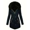 Fashion Jacket Parka Women Velvet Parka Coat Thick Warm Winter