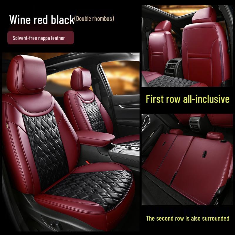 2024 T-Roc Чехол на сиденье из кожи наппа - Полный охват, Всесезонная подушка