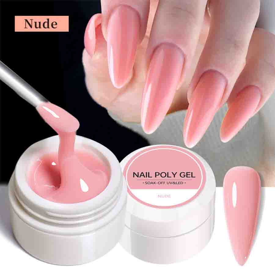 5ML Nail Poly Nail Polish Gel for Nails Extensions Poly UV Builder Gel Nail Polish Lacquer For Manicure