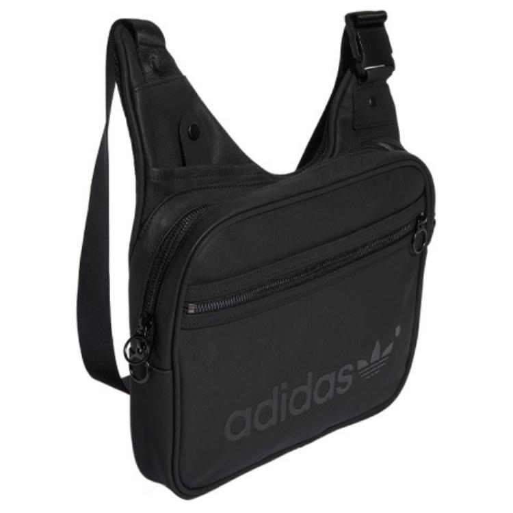 adidas Сумка-слинг Originals Trefoil из полиуретана, Сумка через плечо Regular Унисекс Чисто-черный HD9692