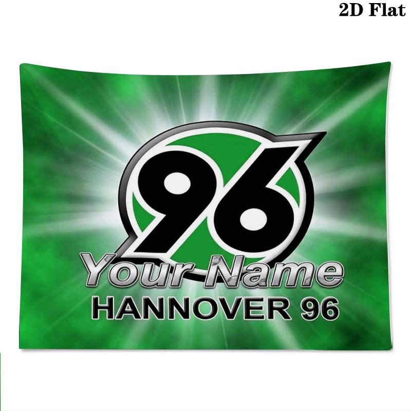 Hannover 96 Custom Name Wall Tapestry Aesthetic Wall Hanging Printed Fabric Blanket Decorative Tapestries for Bedroom Living Room Home Decor