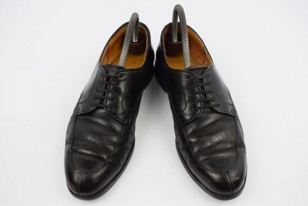 REGAL Leather U-Tip Dress Shoes Black Size 25.5cm(USED)