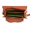 Vintage Full Grain Leather Saddle Purse Messenger Crossbody Bag Goat Leather 11"